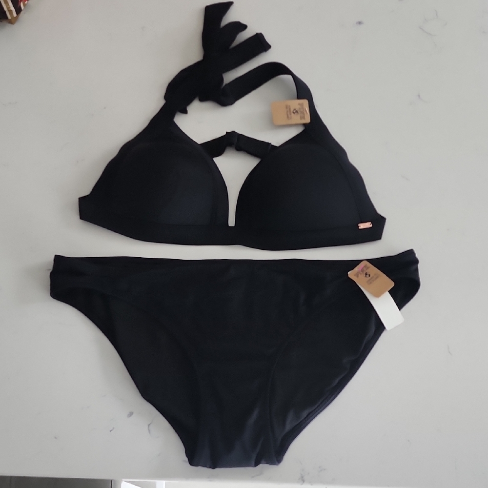 PINK Victoria's Secret Black Bikini Swim